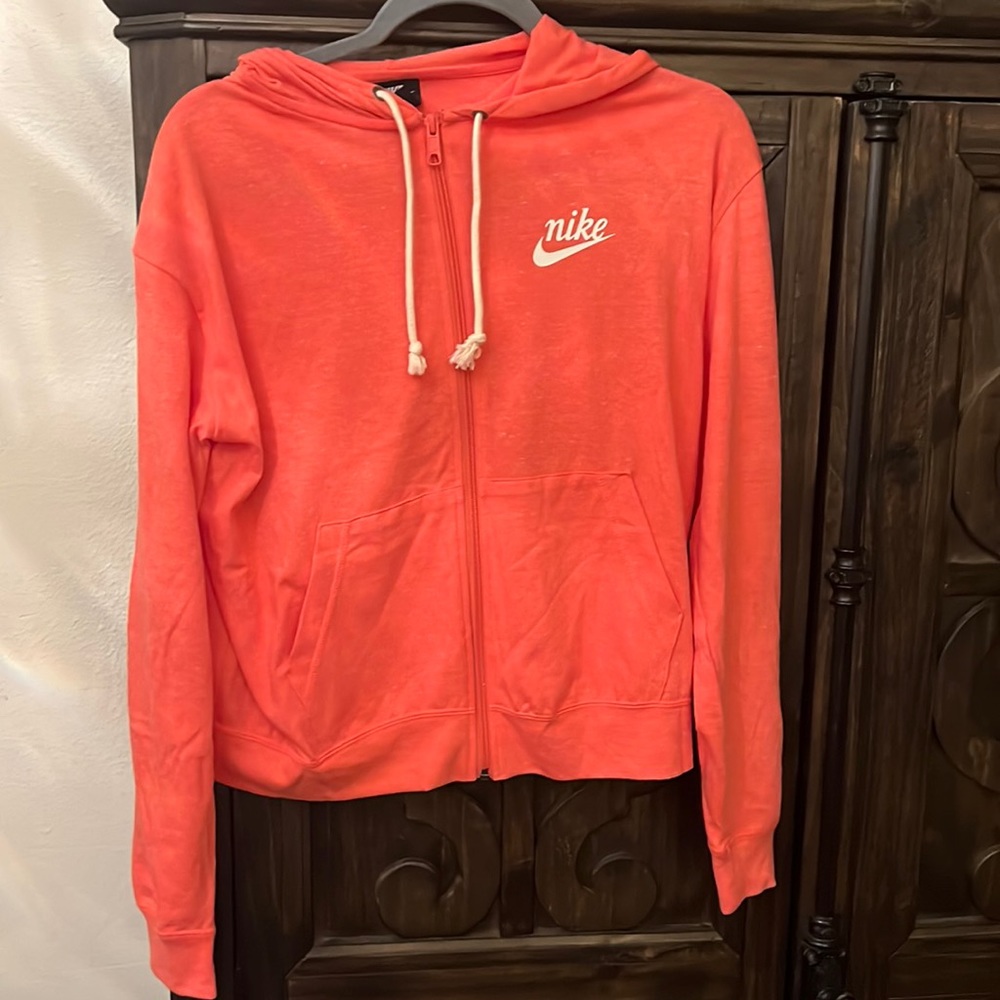 Nike coral zip up